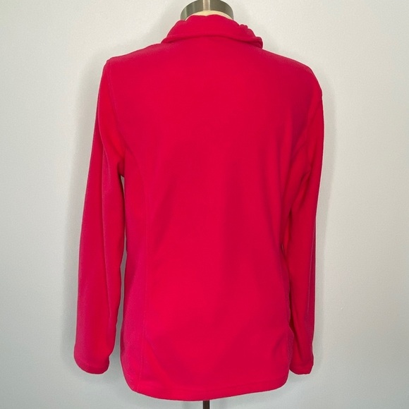 Lands’ End Pink 3/4 Zip Fleece - Picture 2 of 6